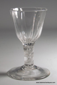 Uncommon Opaque Twist Wine Glass C 1760/65