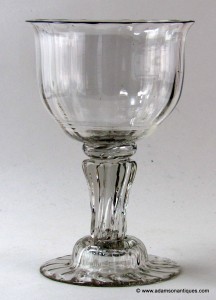 Large Pedestal Stem Goblet C 1750