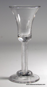 Domed Foot Air Twist Wine Glass C 1750/55