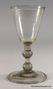 Early Single Flint Wine Glass C 1700